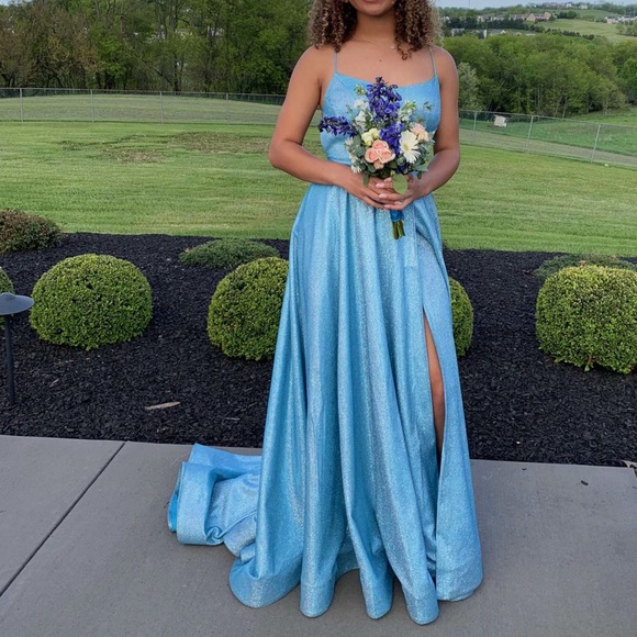Sherri Hill Dresses & Skirts - Sherri Hill Sparkling Blue Prom Dress